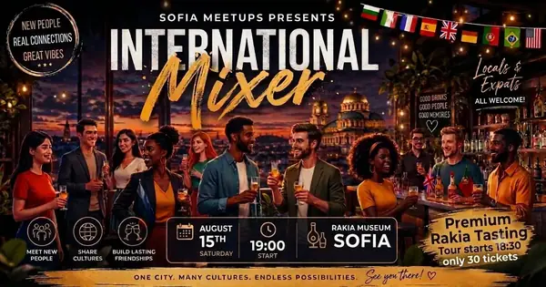 International Mixer & Rakia Tasting at Rakia Museum Sofia